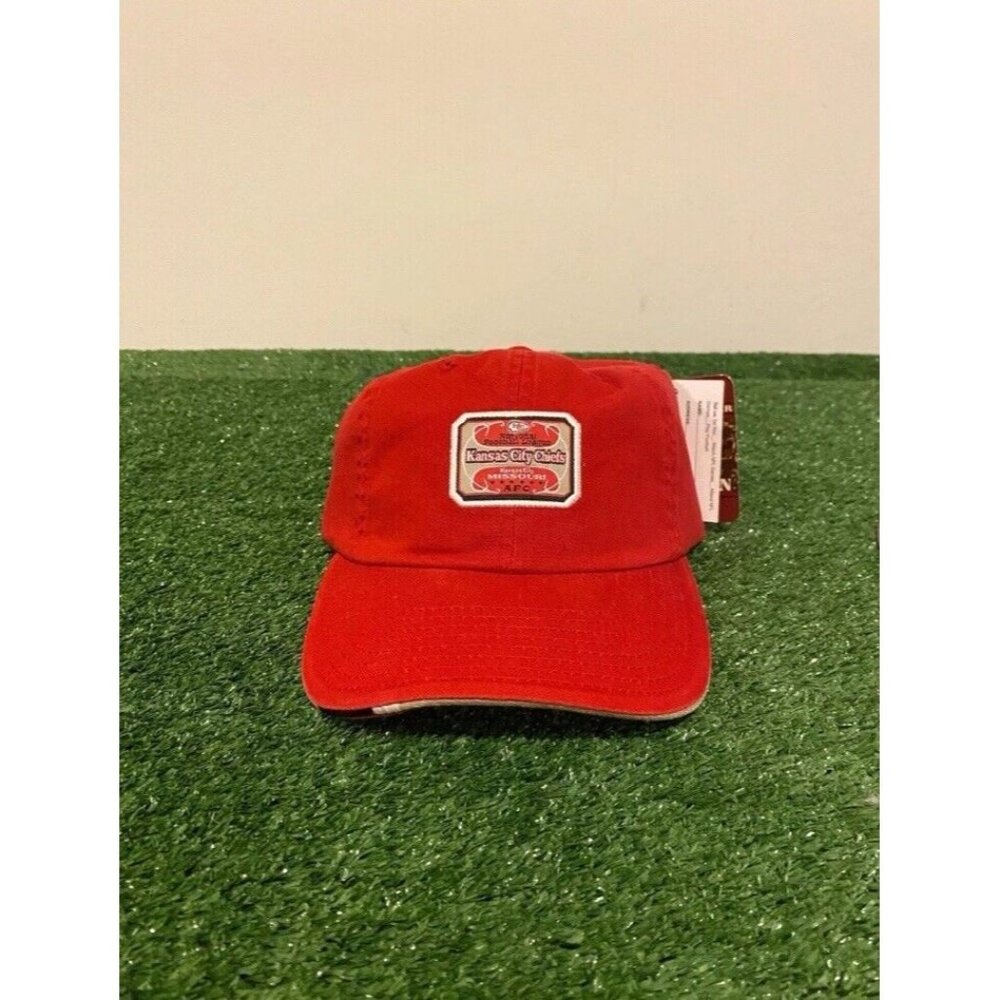 Kansas City Chiefs hat cap strap back red vintage Y2K football mens unisex